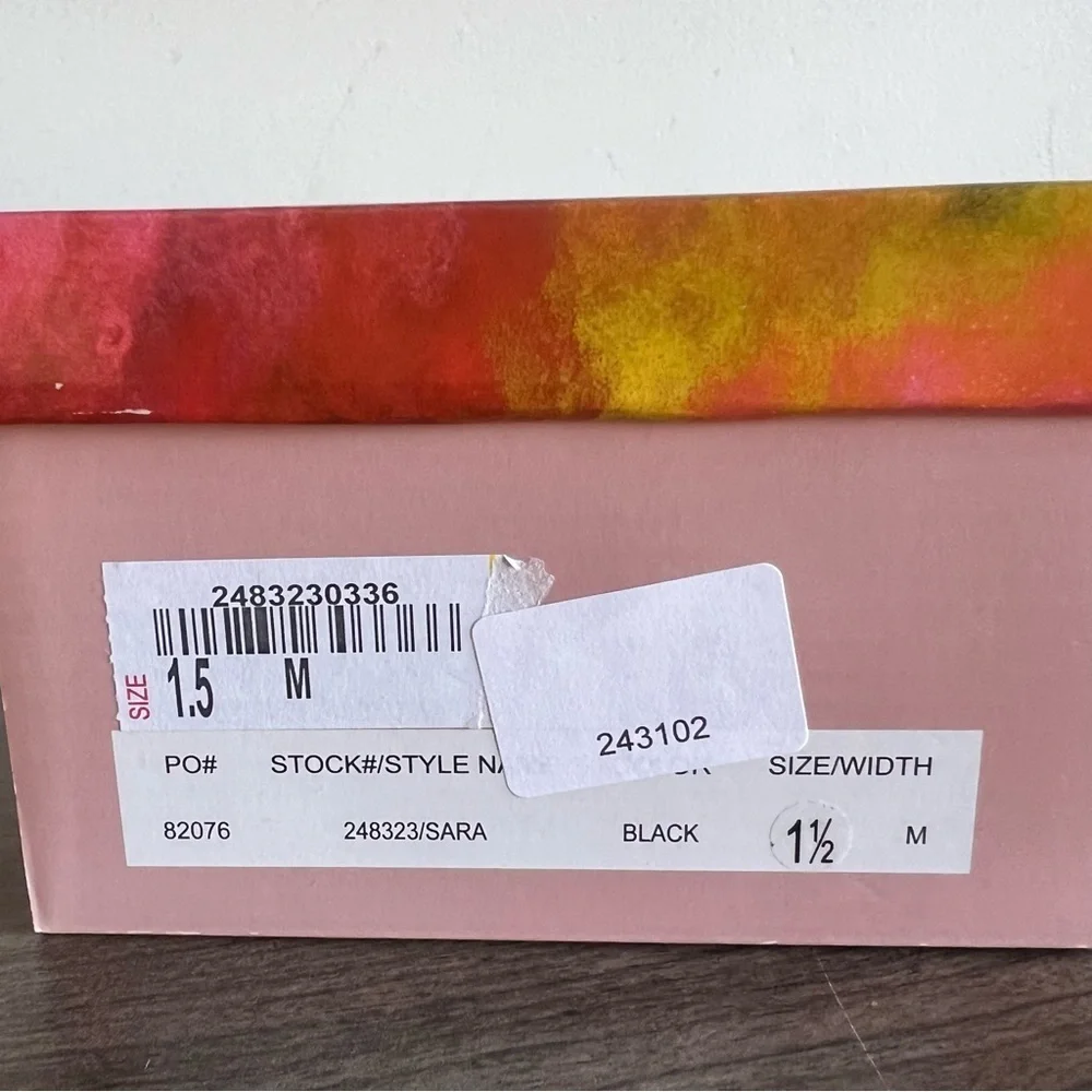 Rachel Shoes Sara Flowered Mary Jane Shoe Size 1.5 #B1132